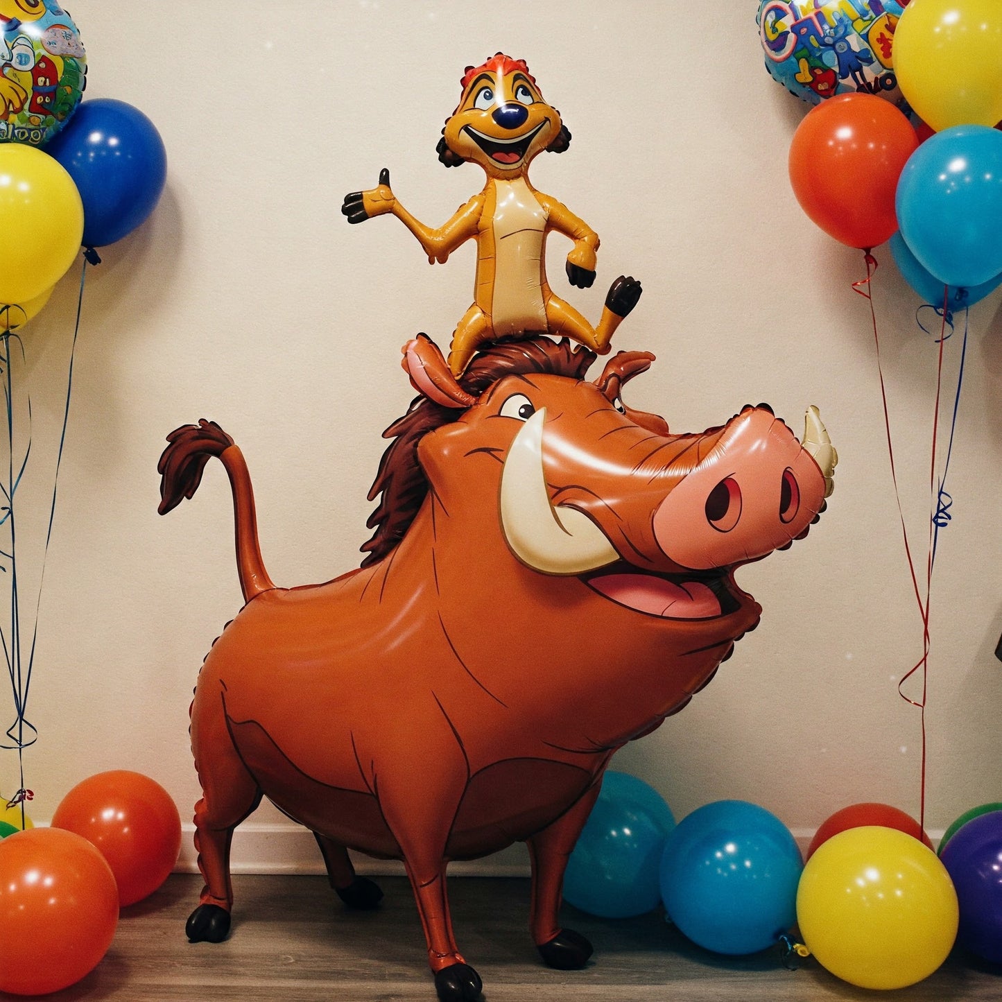 The Lion King Timon & Pumbaa 4 Foot Foil Balloon Birthday Party Gift