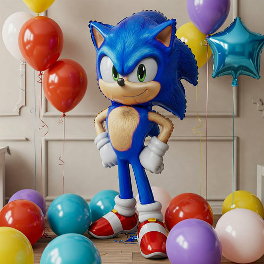 Sonic the Hedgehog Movie Sonic 4 Foot Foil Balloon Birthday Party Gift