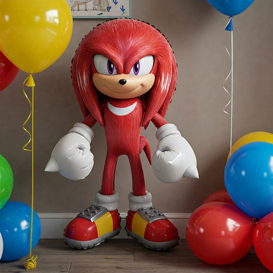Sonic the Hedgehog Movie Knuckles 4 Foot Foil Balloon Birthday Party Gift