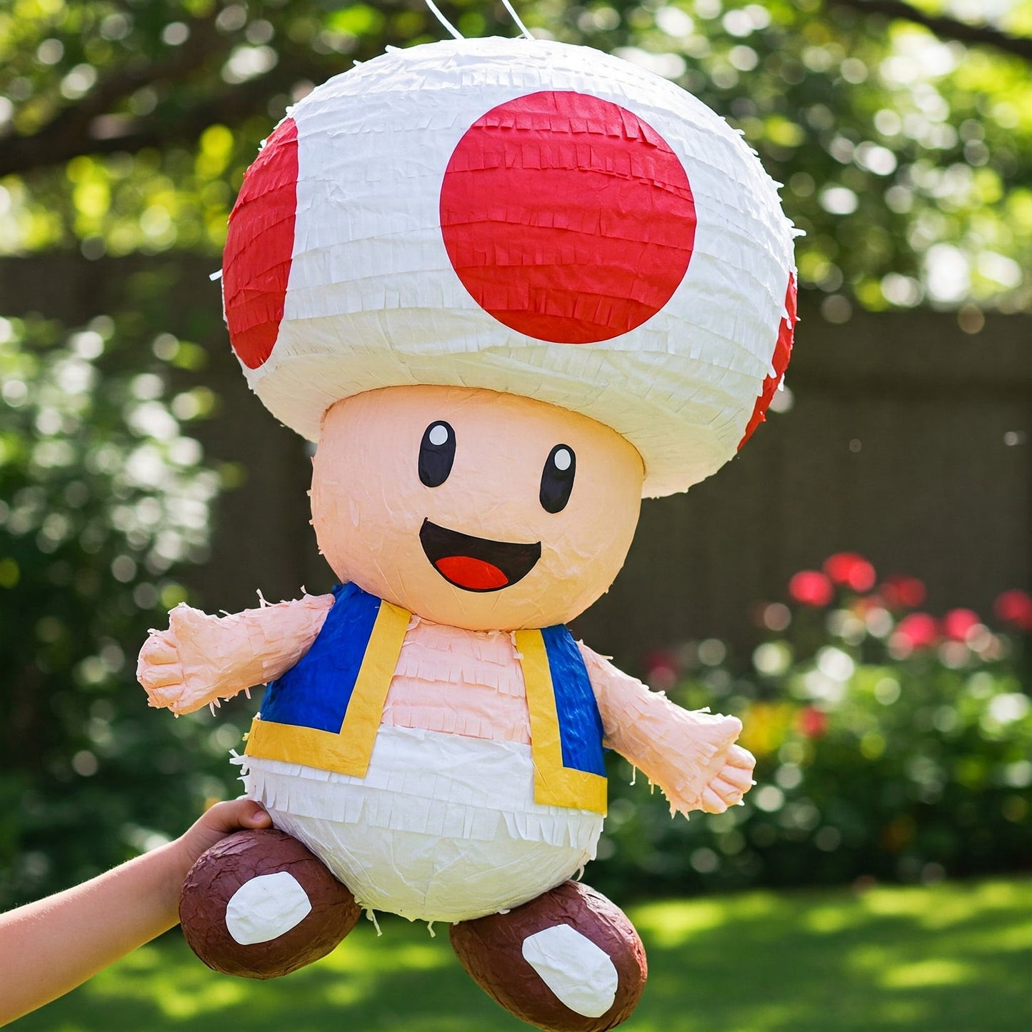 Super Mario Bros Movie Toad 24" Piñata with Stick & Blindfold Birthday Party Gift