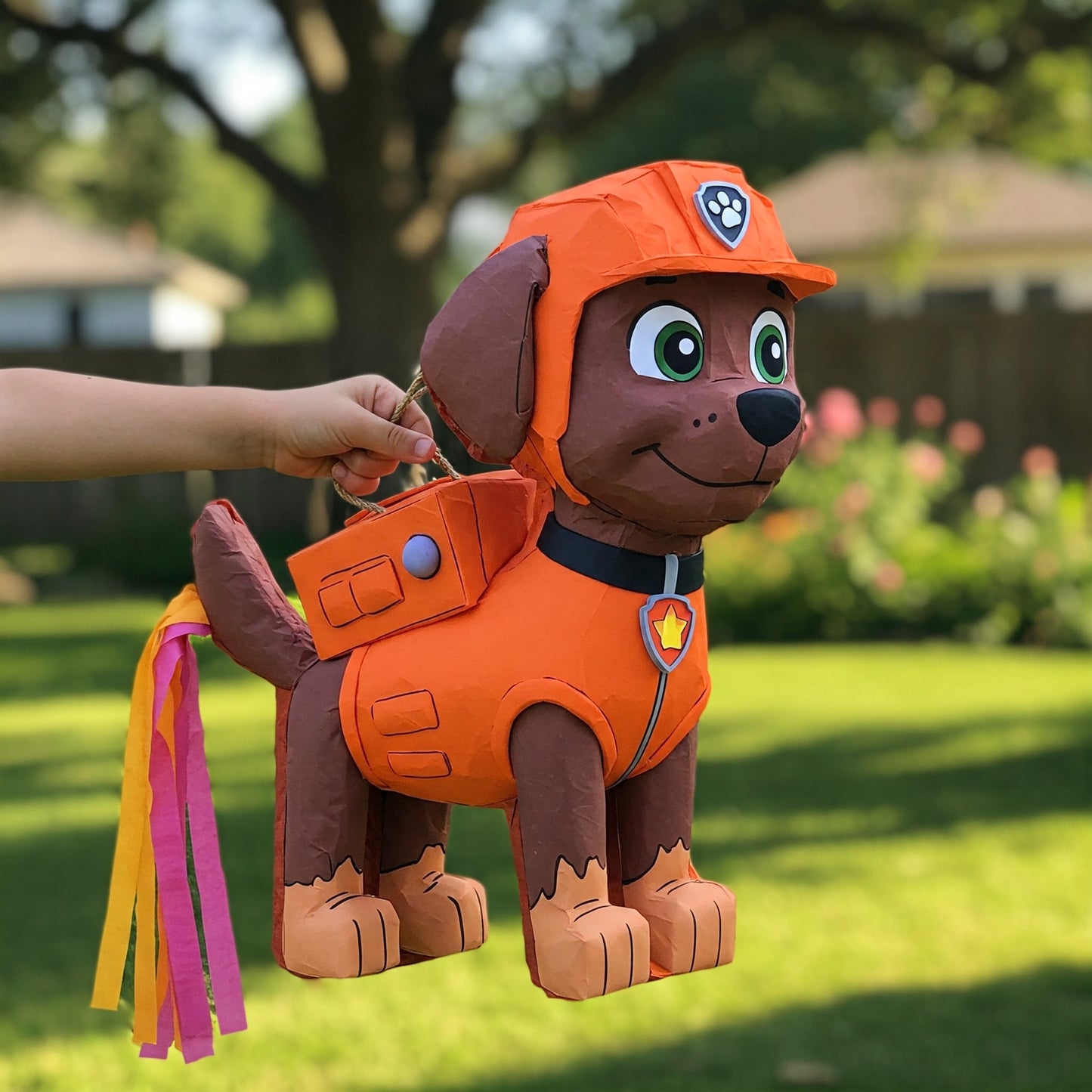 Paw Patrol Zuma the Pup Dog 24" Piñata with Stick & Blindfold Birthday Party Gift
