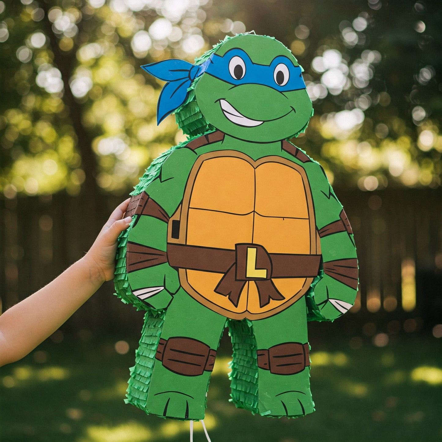 TMNT Ninja Turtles Leonardo Leo 24" Piñata with Stick & Blindfold Birthday Party Gift