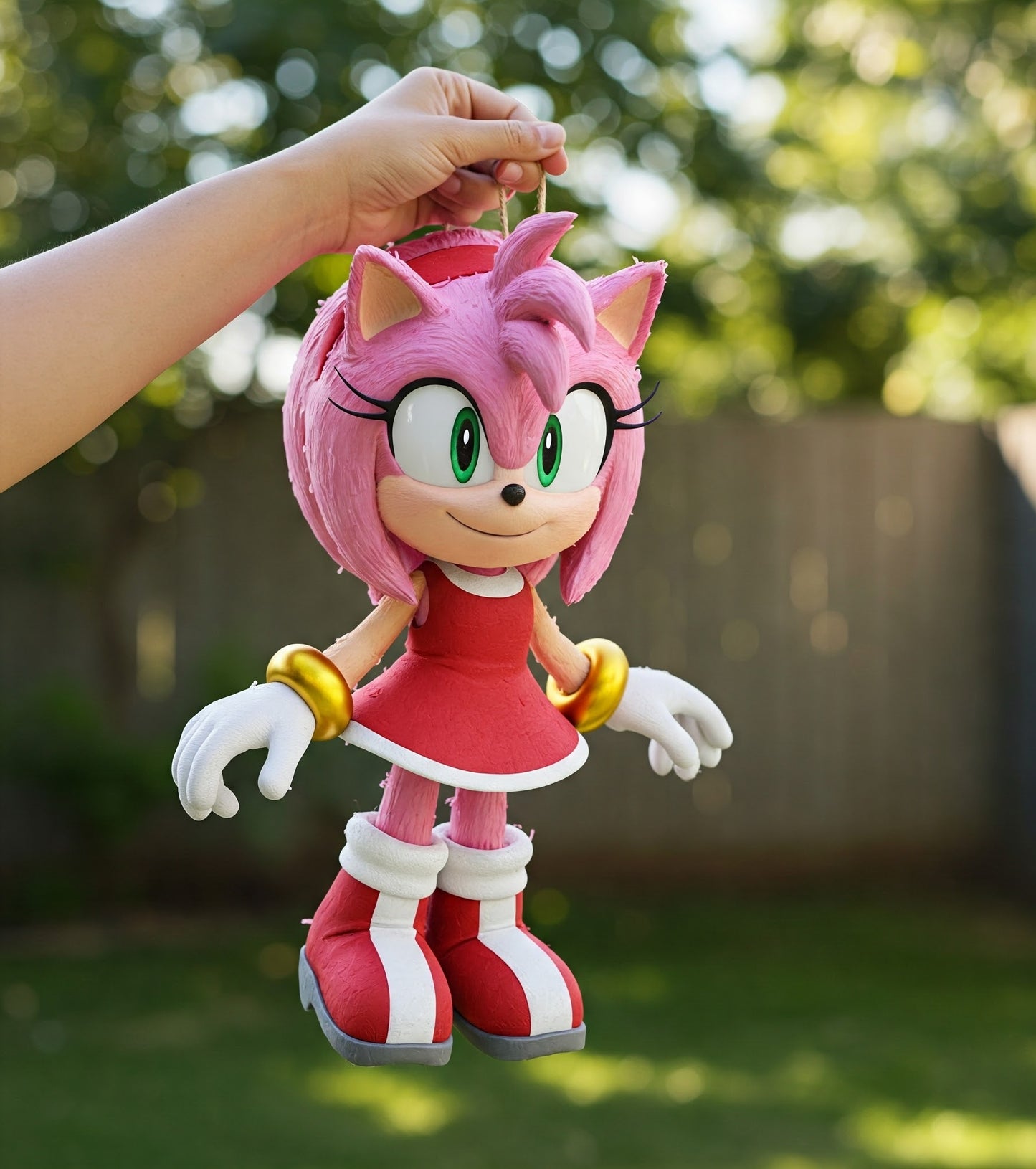 Sonic the Hedgehog Movie Amy Rose 24" Piñata with Stick & Blindfold Birthday Party Gift