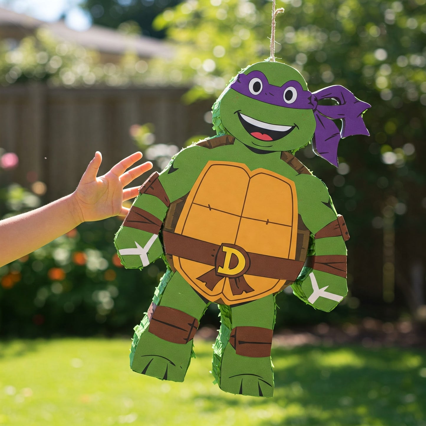 TMNT Ninja Turtles Donatello Donnie 24" Piñata with Stick & Blindfold Birthday Party Gift