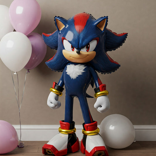 Sonic the Hedgehog Movie Shadow 4 Foot Foil Balloon Birthday Party Gift