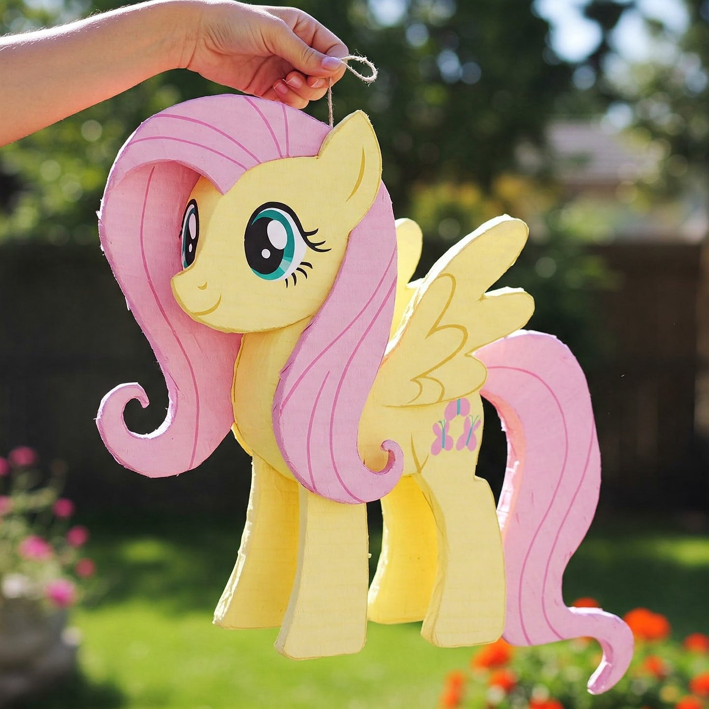 My Little Pony Fluttershy 24" Piñata with Stick & Blindfold Birthday Party Gift