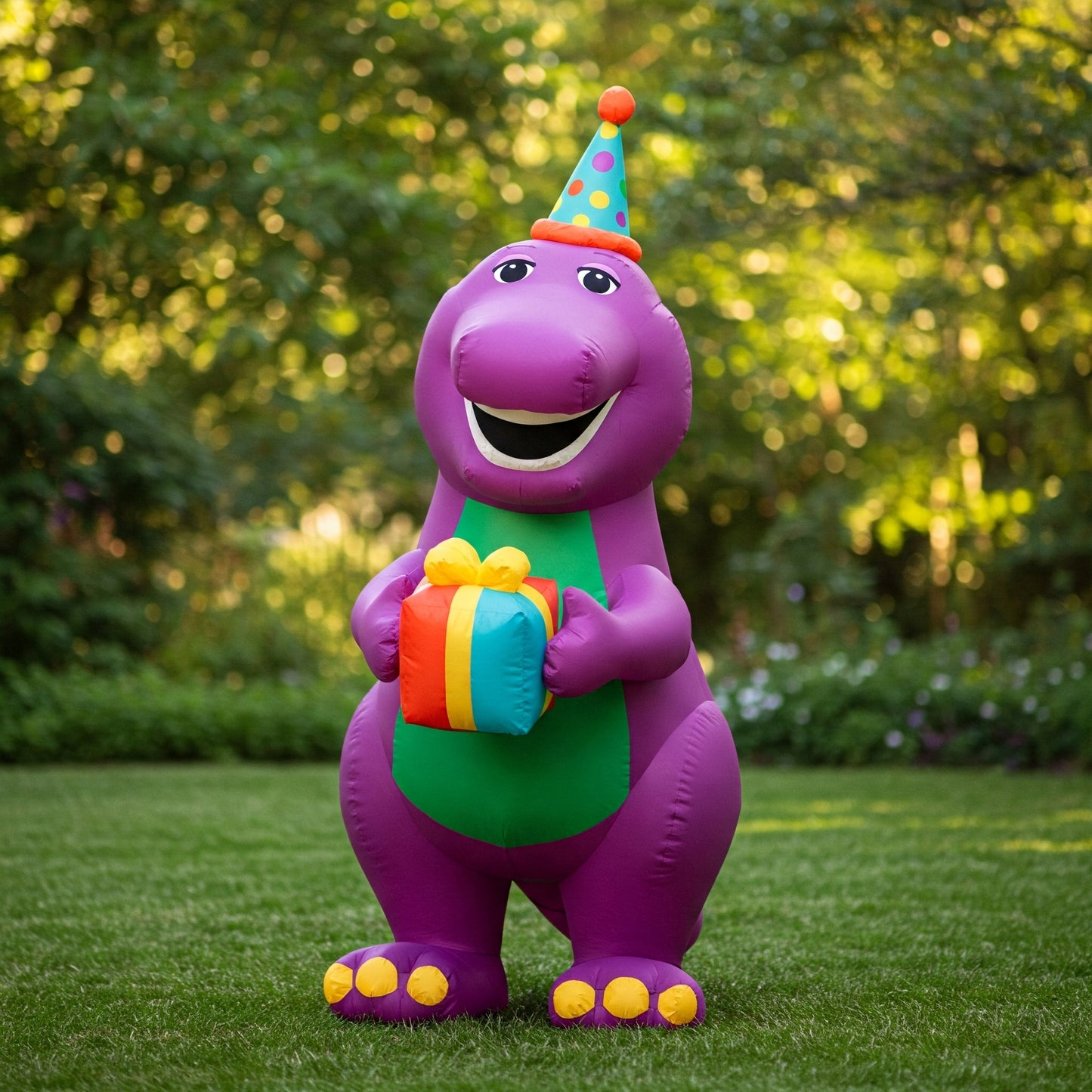 Barney the Dinosaur 4 Foot Yard Inflatable Blow Up Birthday Party Gift