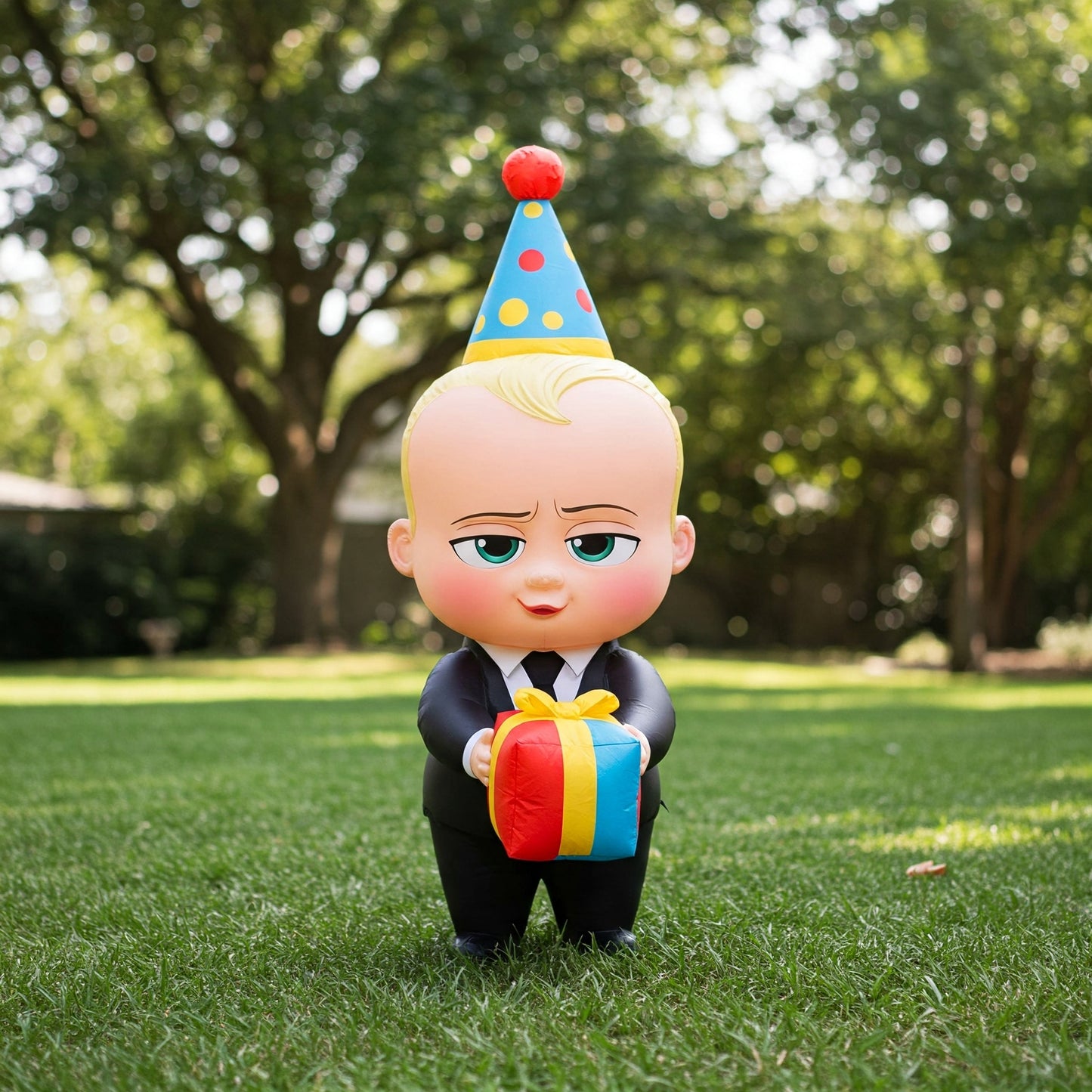 Boss Baby Boy 4 Foot Yard Inflatable Blow Up Birthday Party Gift