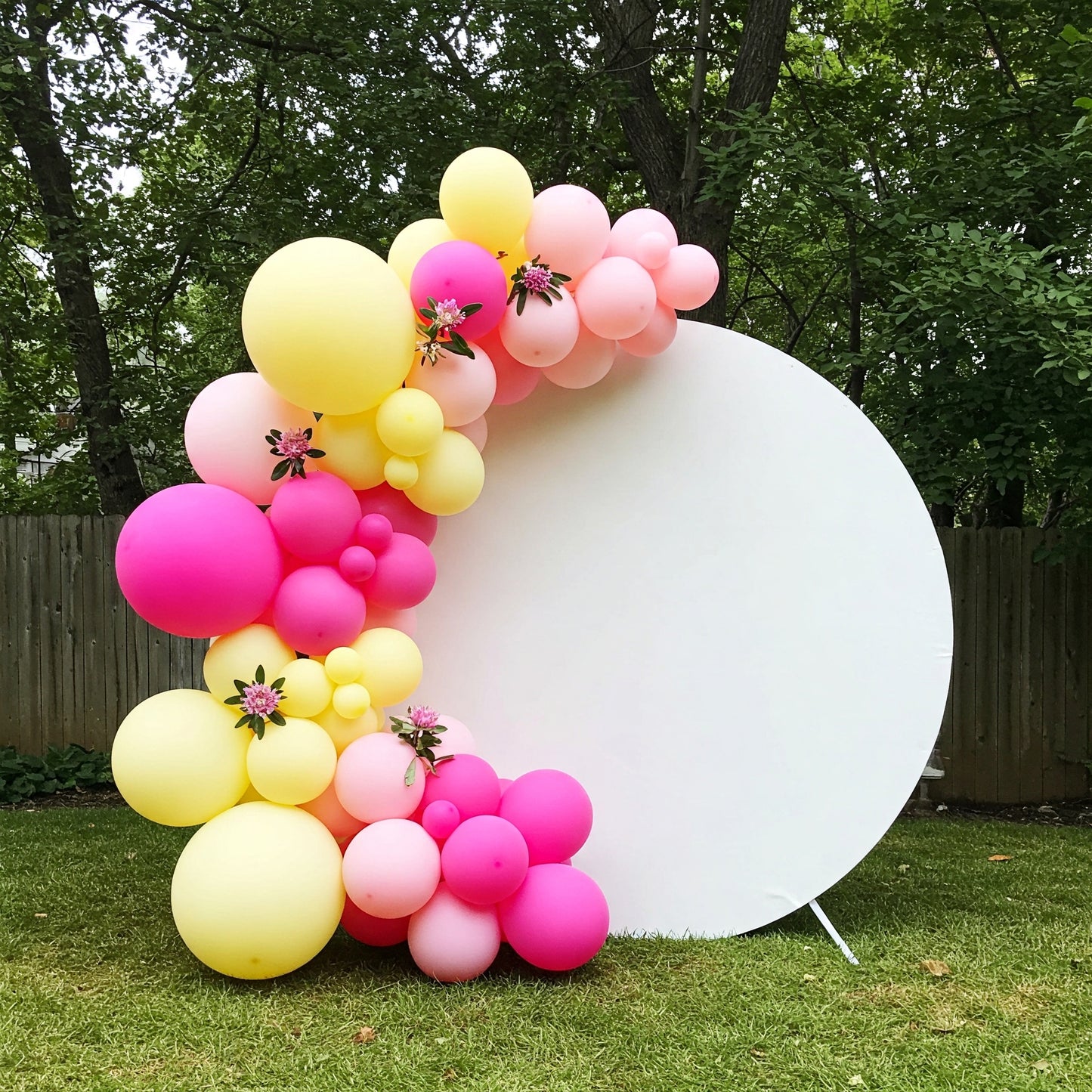 164 pcs Baby Minnie Hello Kitty Inspired Pink Yellow Balloon Arch Garland Kit Birthday Party Gift