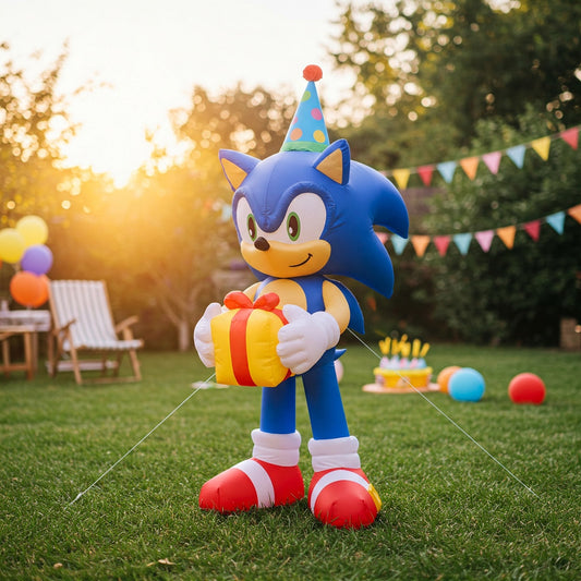 Sonic the Hedgehog Movie Sonic 4 Foot Yard Inflatable Blow Up Birthday Party Gift