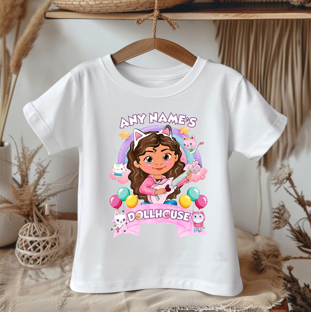 All Sizes Gabby's Dollhouse Custom Personalized Name Rainbow Ribbon Sewn Tutu Outfit Set Dress