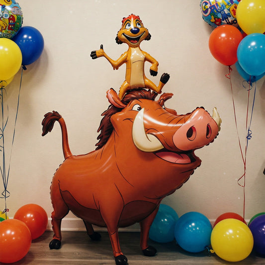 The Lion King Timon & Pumbaa 4 Foot Foil Balloon Birthday Party Gift