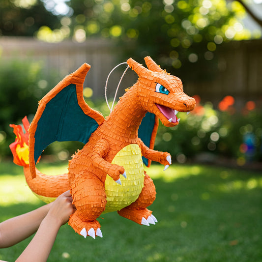 Pokemon Charizard 24" Piñata with Stick & Blindfold Birthday Party Gift
