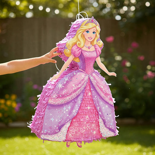 Barbie Princess 24" Piñata with Stick & Blindfold Birthday Party Gift