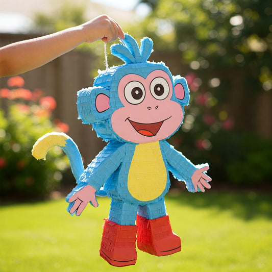 Dora the Explorer Boots Monkey 24" Piñata with Stick & Blindfold Birthday Party Gift