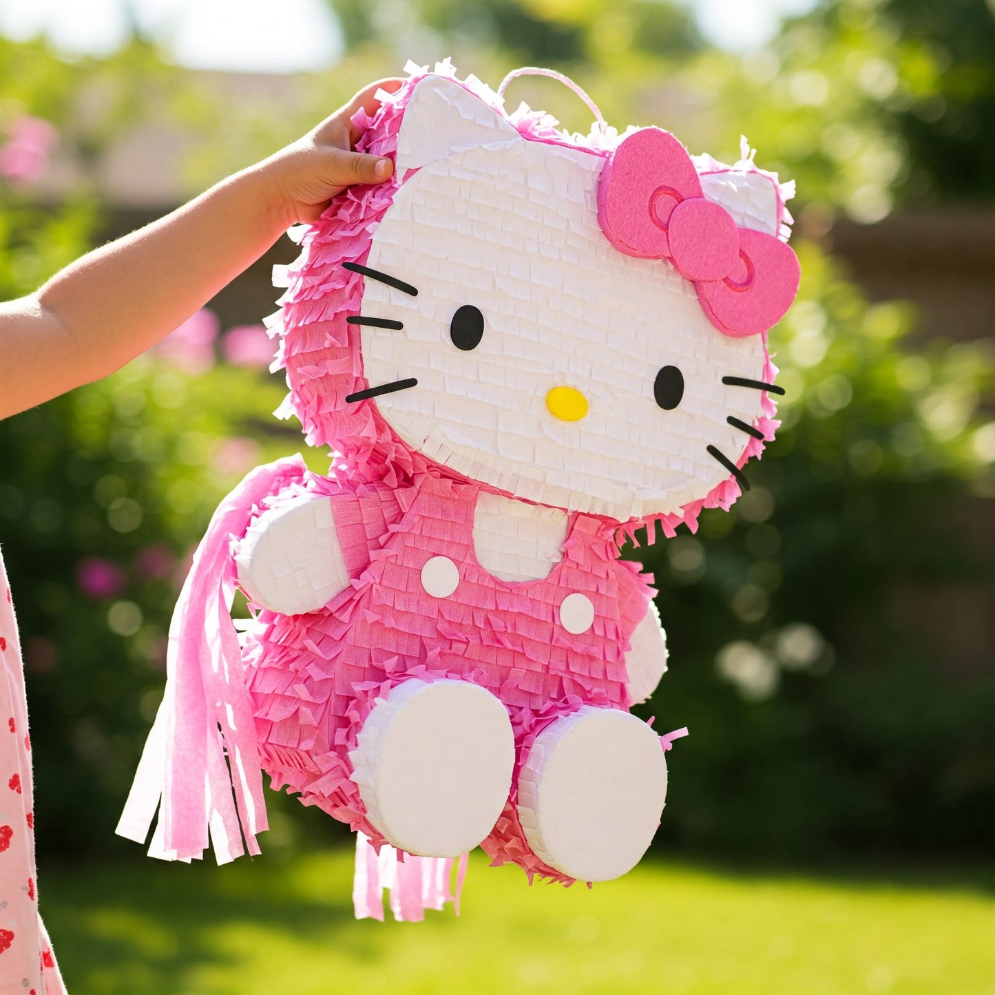 Hello Kitty Pink 24" Piñata with Stick & Blindfold Birthday Party Gift