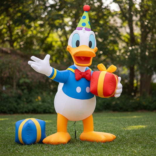 Mickey Mouse Clubhouse Donald Duck 4 Foot Yard Inflatable Blow Up Birthday Party Gift