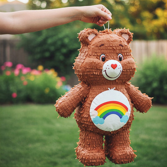 Care Bears TenderHeart Bear 24" Piñata with Stick & Blindfold Birthday Party Gift