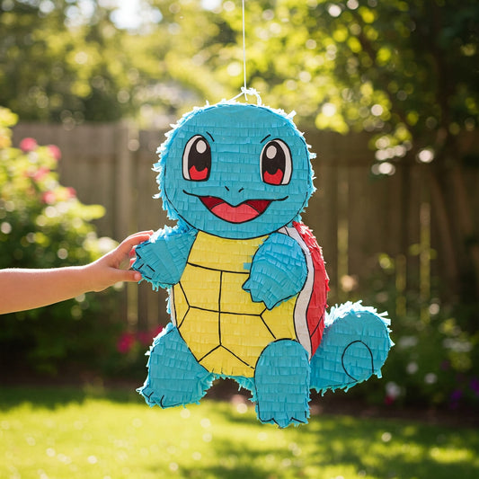 Pokemon Squirtle 24" Piñata with Stick & Blindfold Birthday Party Gift