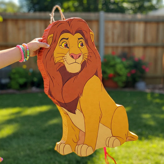 The Lion King Mufasa 24" Piñata with Stick & Blindfold Birthday Party Gift