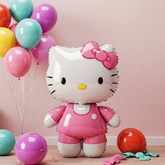 Hello Kitty Pink Dress 3.5 Foot Foil Balloon Birthday Party Gift
