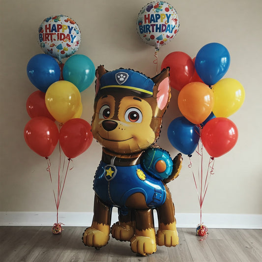 Paw Patrol Chase Pup Dog 3.5 Foot Foil Balloon Birthday Party Gift
