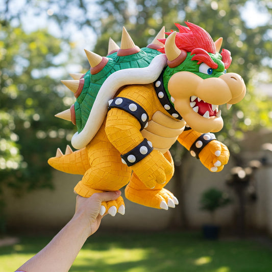 Super Mario Bros Movie Bowser Koopa 24" Piñata with Stick & Blindfold Birthday Party Gift