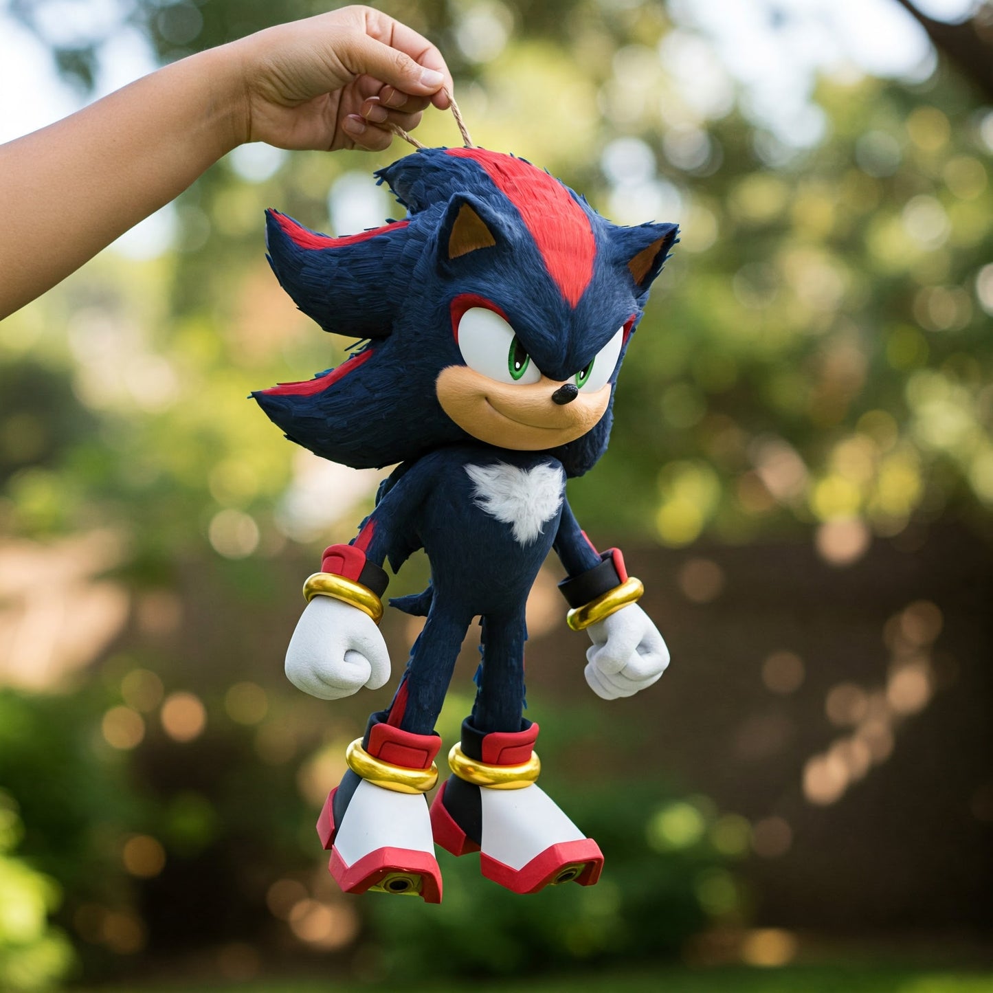 Sonic the Hedgehog Movie Shadow 24" Piñata with Stick & Blindfold Birthday Party Gift