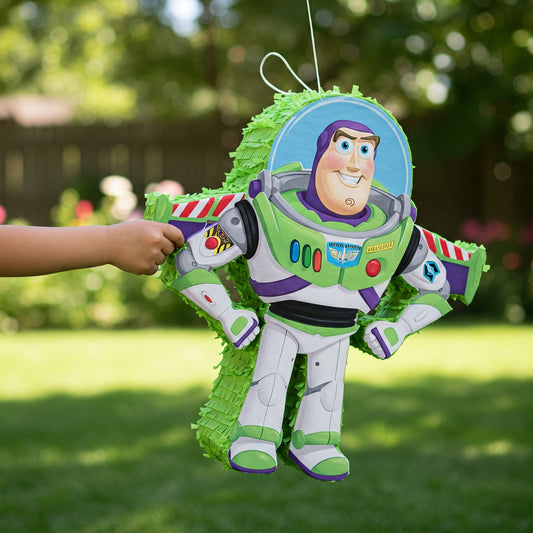 Toy Story Buzz Lightyear 24" Piñata with Stick & Blindfold Birthday Party Gift