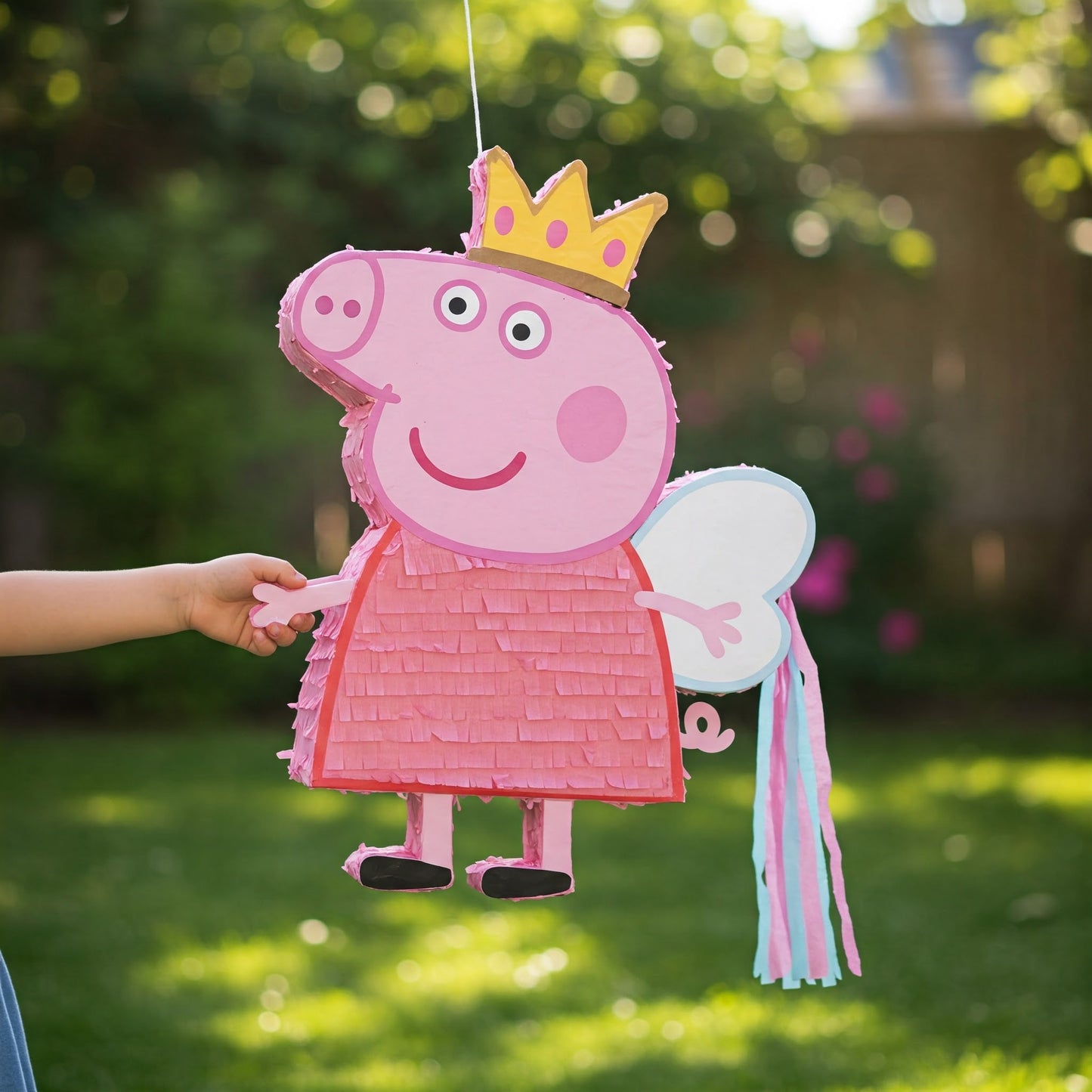 Peppa Pig Fairy Princess 24" Piñata with Stick & Blindfold Birthday Party Gift