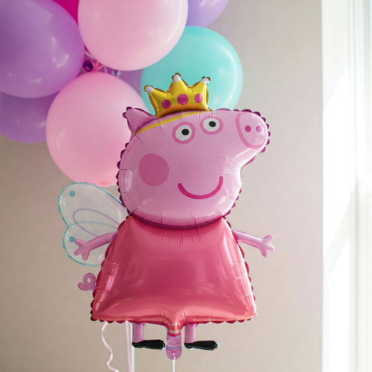 Peppa Pig Fairy Princess 4 Foot Foil Balloon Birthday Party Gift