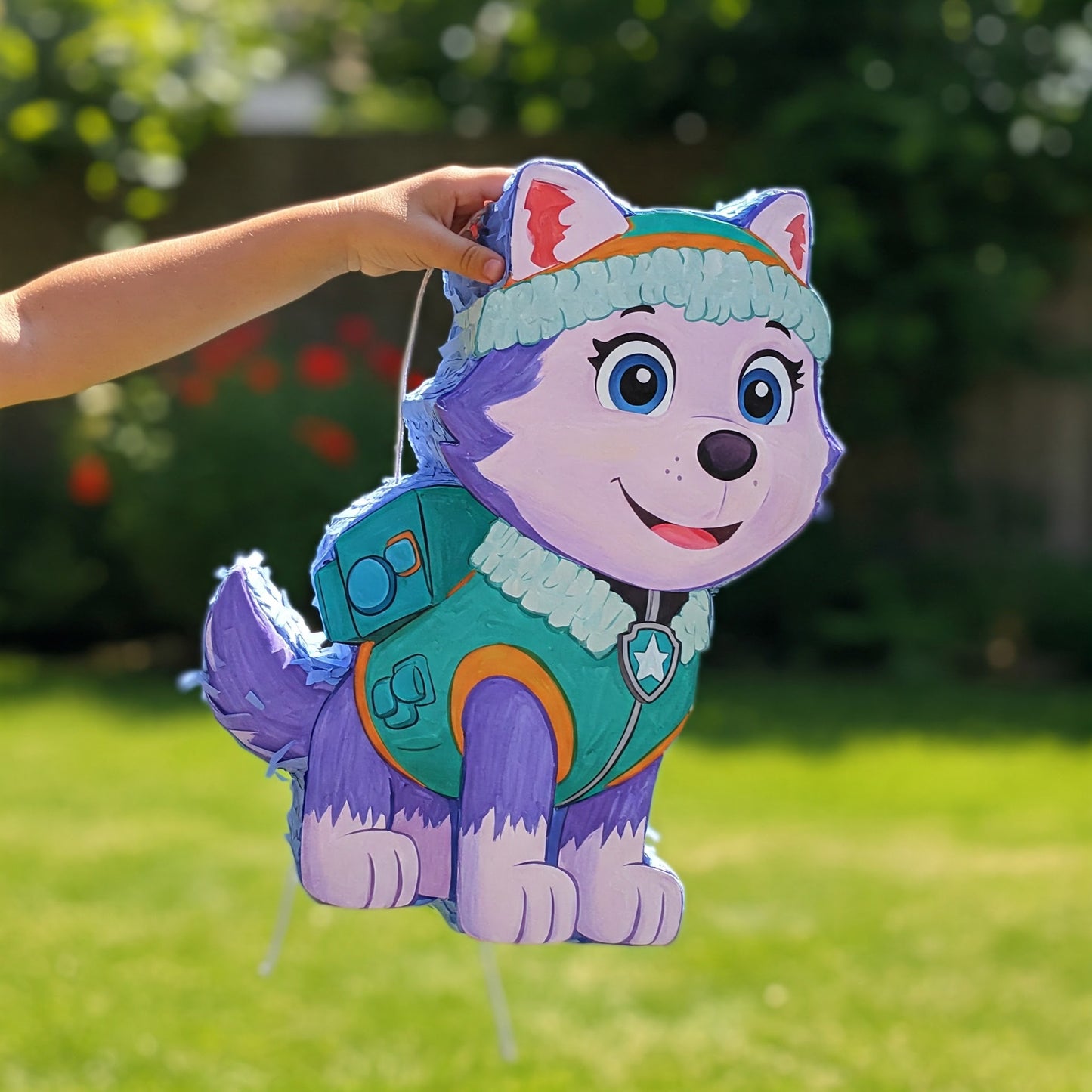Paw Patrol Everest the Pup Dog 24" Piñata with Stick & Blindfold Birthday Party Gift