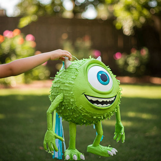Monsters Inc Mike Wazowski 24" Piñata with Stick & Blindfold Birthday Party Gift