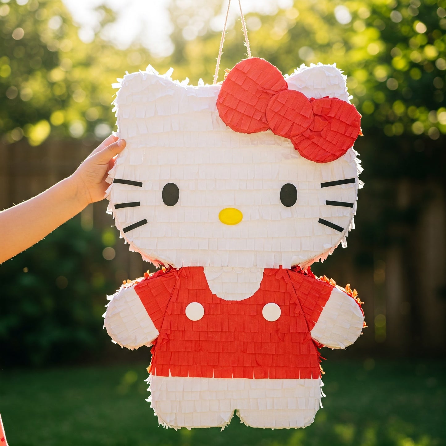 Hello Kitty Red 24" Piñata with Stick & Blindfold Birthday Party Gift