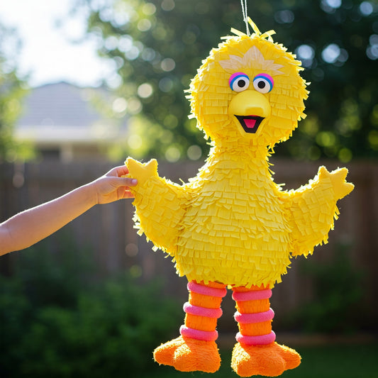 Sesame Street Big Bird 24" Piñata with Stick & Blindfold Birthday Party Gift
