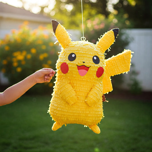 Pokemon Pikachu 24" Piñata with Stick & Blindfold Birthday Party Gift