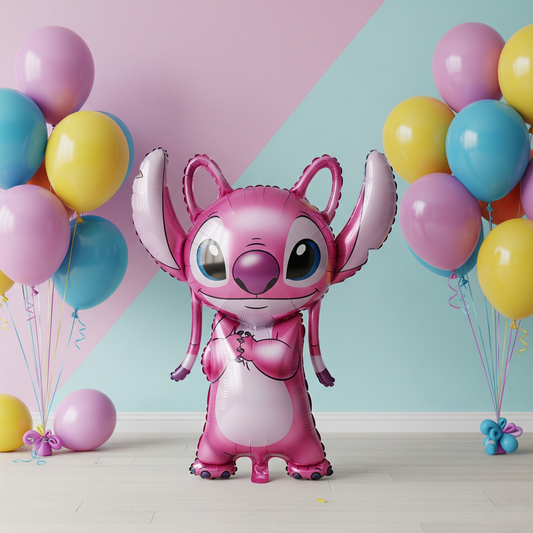 Disney Lilo & Stitch Angel Alien 4 Foot Foil Balloon Birthday Party Gift