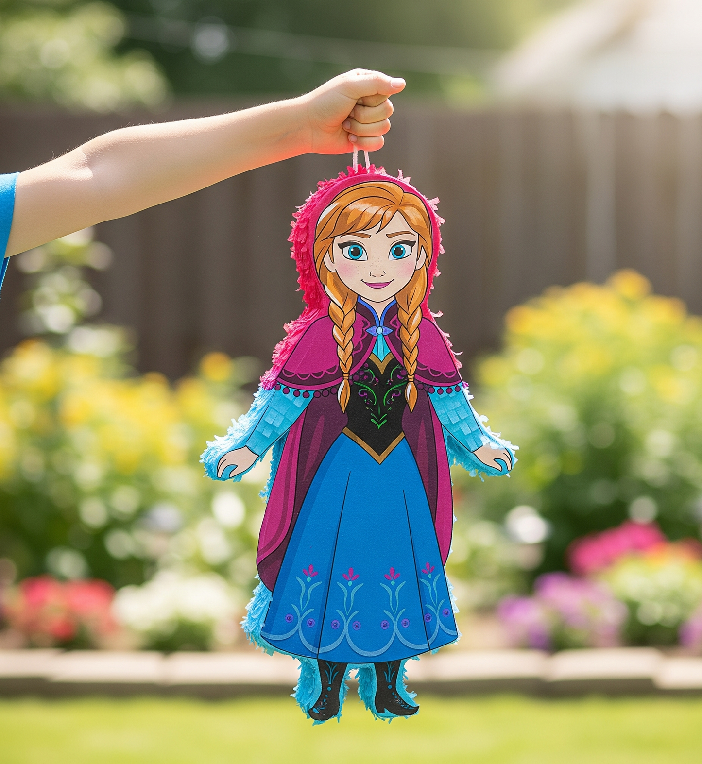 Disney Frozen Princess Anna 24" Piñata with Stick & Blindfold Birthday Party Gift