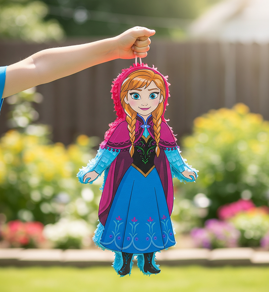 Disney Frozen Princess Anna 24" Piñata with Stick & Blindfold Birthday Party Gift
