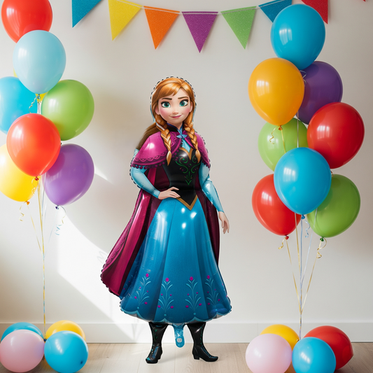 Disney Frozen Princess Anna 4 Foot Foil Balloon Birthday Party Gift