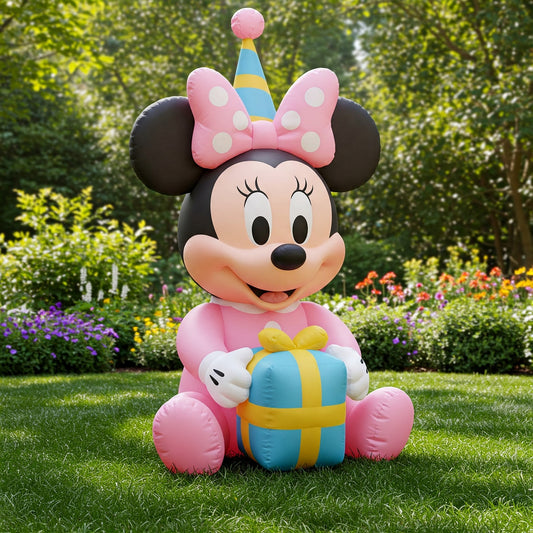Baby Minnie Mouse 4 Foot Yard Inflatable Blow Up Birthday Party Gift