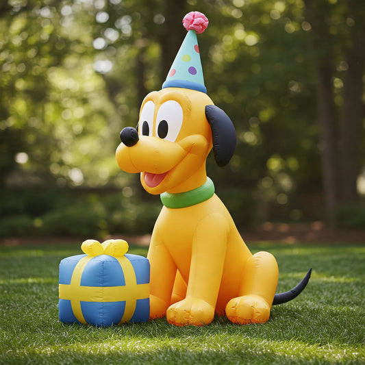 Baby Pluto the Puppy Dog 4 Foot Yard Inflatable Blow Up Birthday Party Gift
