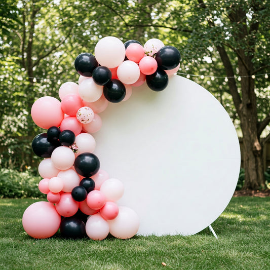 164 pcs Minnie Mouse Barbie Boss Baby Black Pink White Balloon Arch Garland Kit Birthday Party