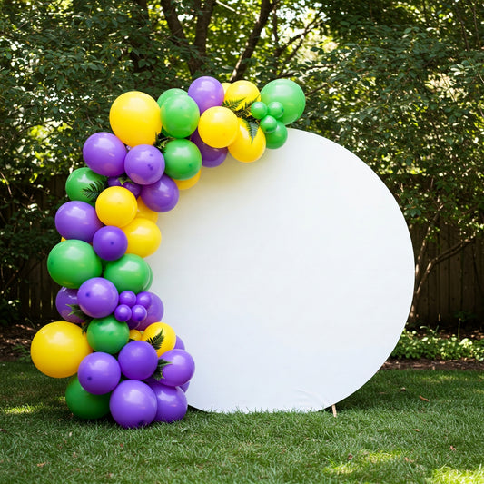 164 pcs Barney and Friends Princess Tiana Inspired Purple Green Yellow Balloon Arch Garland Kit Birthday Party Gift