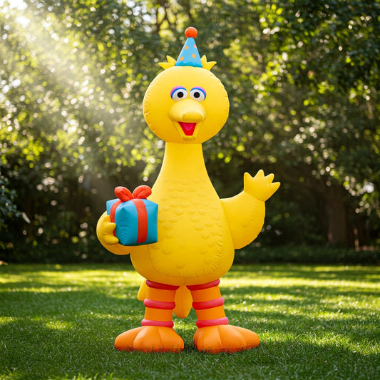 Sesame Street Big Bird 4 Foot Yard Inflatable Blow Up Birthday Party Gift