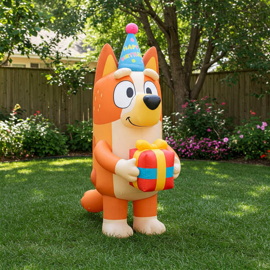 Bluey Bingo the Heeler Dog 4 Foot Yard Inflatable Blow Up Birthday Party Gift