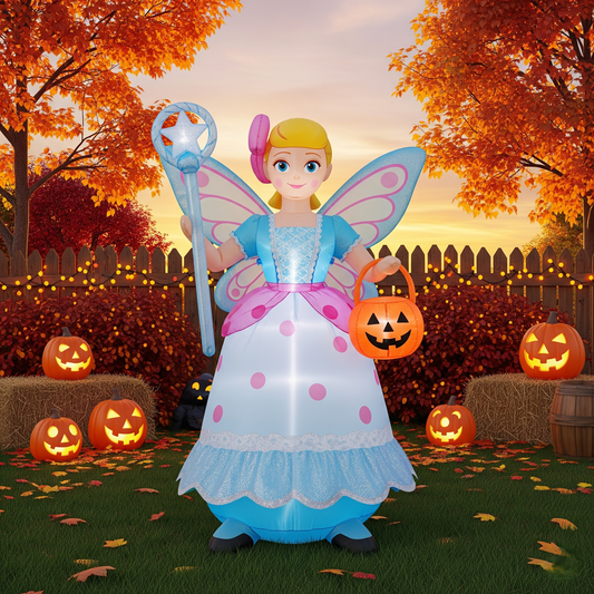 Toy Story Bo Peep Magical Fairy Costume 4 Foot Yard Inflatable Blow Up Halloween Party Gift