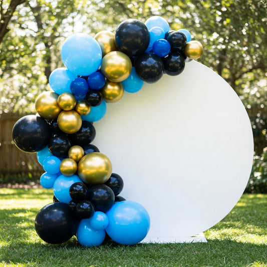 164 pcs Boss Baby Boy Inspired Gold Black Blue Balloon Arch Garland Kit Birthday Party Gift