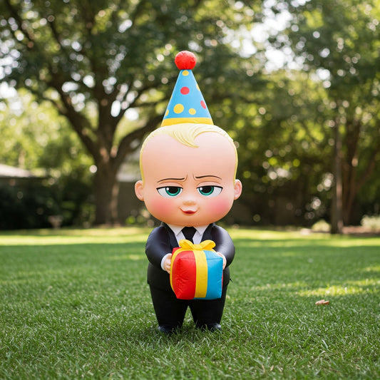 Boss Baby Boy 4 Foot Yard Inflatable Blow Up Birthday Party Gift