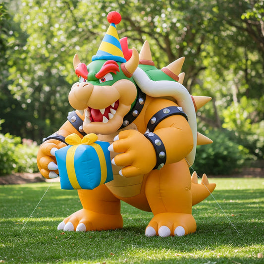 Super Mario bros Bowser Koopa 4 Foot Yard Inflatable Blow Up Birthday Party Gift